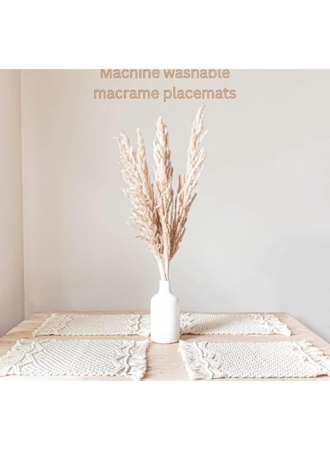 انتيكيانو رانر مكرمية بوهو – ديكور يدوي من القطن – المقاس ‎20×30‎ سم. - Image 3