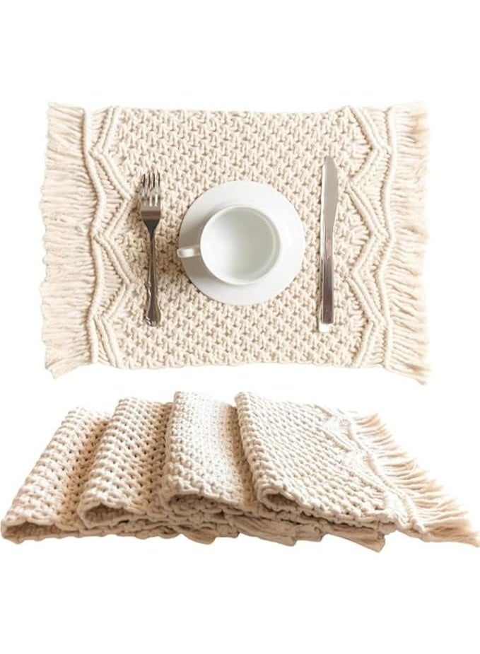 انتيكيانو رانر مكرمية بوهو – ديكور يدوي من القطن – المقاس ‎20×30‎ سم. - Image 1