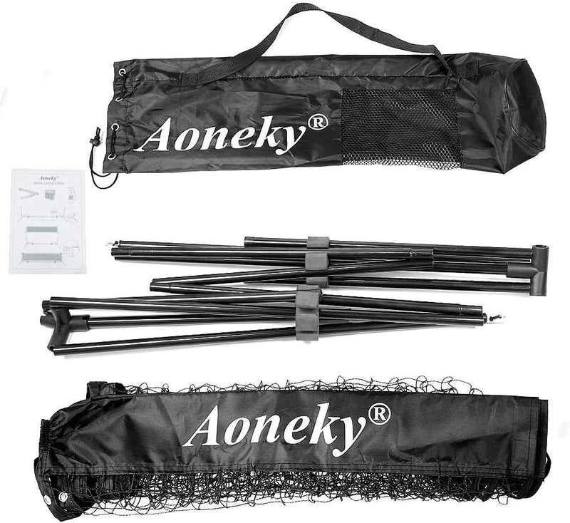 Aoneky شبكة تنس محمولة صغيرة للمدخل - شبكة كرة قدم تنس للأطفال - شبكة بيكلبول - Image 2