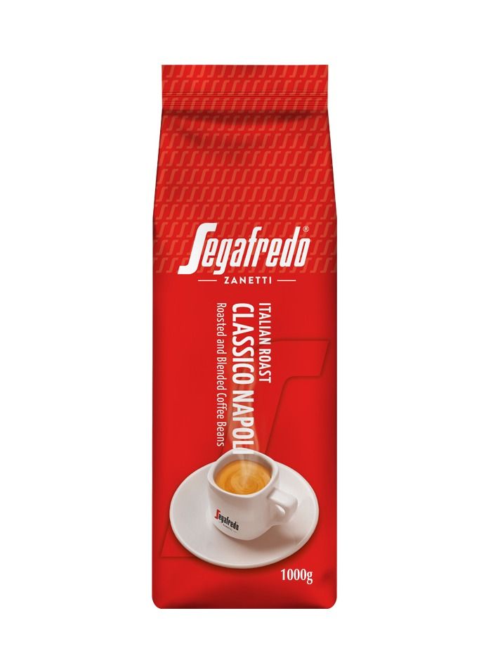 Segafredo Classico Napoli Italian Roast Coffee Beans 1000g - Image 1