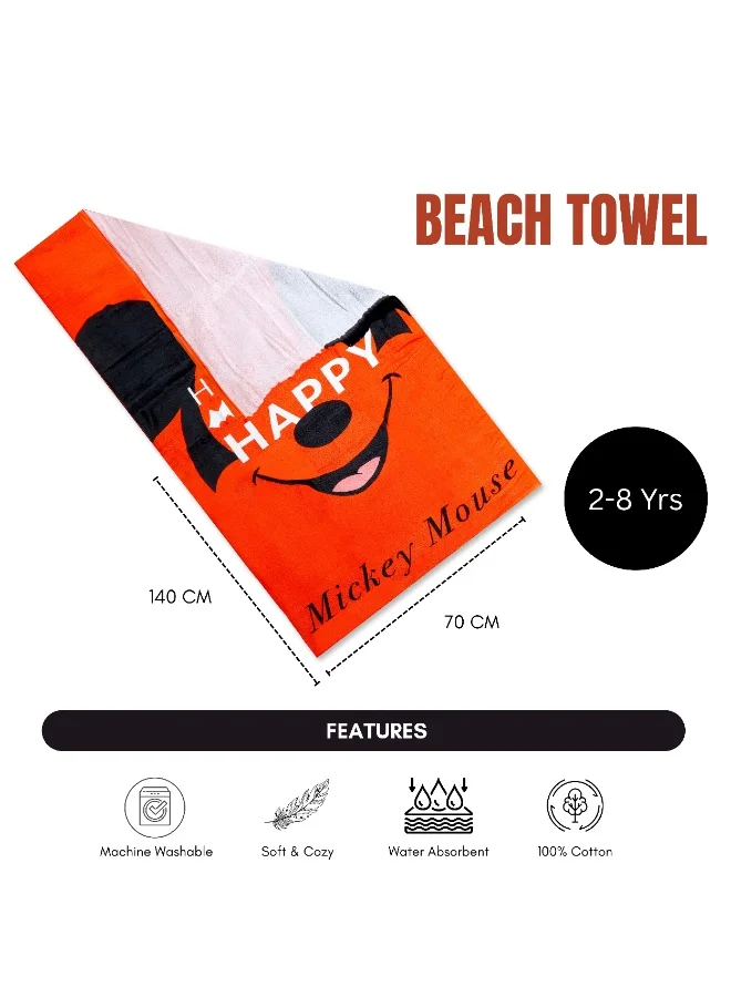 Disney  Disney Mickey Beach Towel Kids  70x140 cm - TRHA36186 for Men | Best Price UAE
