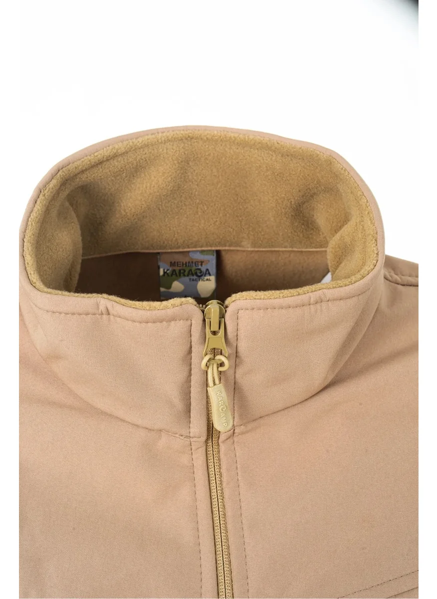 Karcamp 5 Pocket Fleece Coat Jacket with Pocket Flap