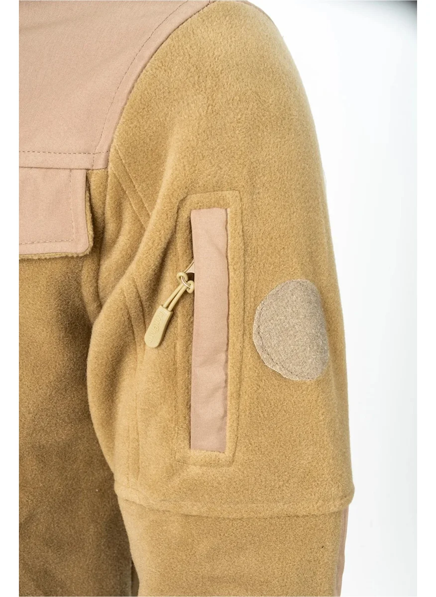 Karcamp 5 Pocket Fleece Coat Jacket with Pocket Flap