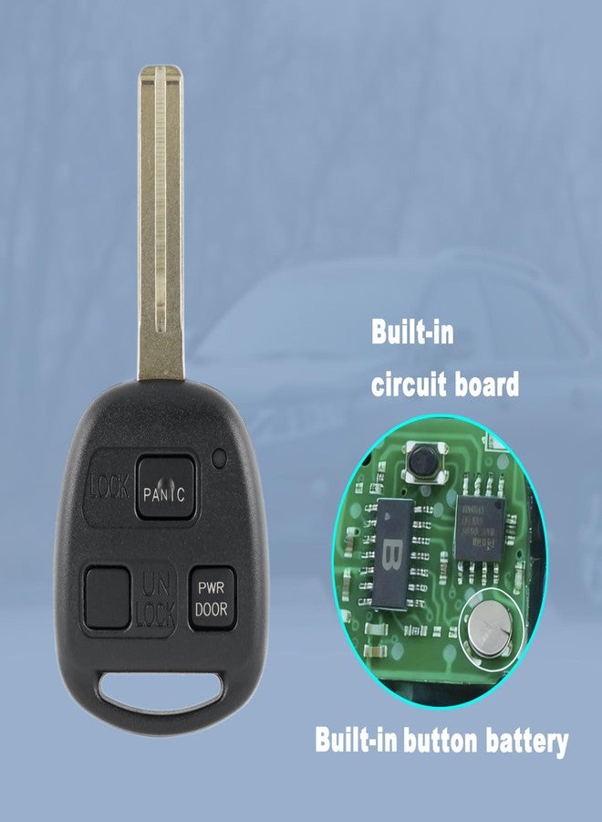 مفتاح بديل من Vailikey يناسب سيارات لكزس RX330 و RX400h و RX350 موديلات 2004 و 2005 و 2006 و 2007 و 2008 و 2009 HYQ12BBT (عبوة من قطعتين) - Image 3