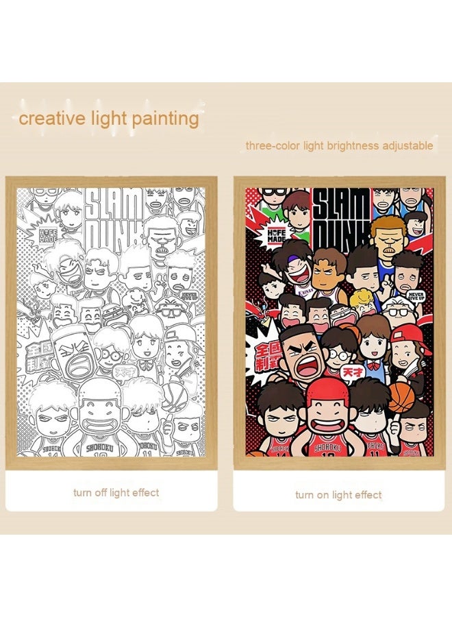 آنا 8 بوصة لاسلكية تعمل باللمس الرسم الملون - Image 1