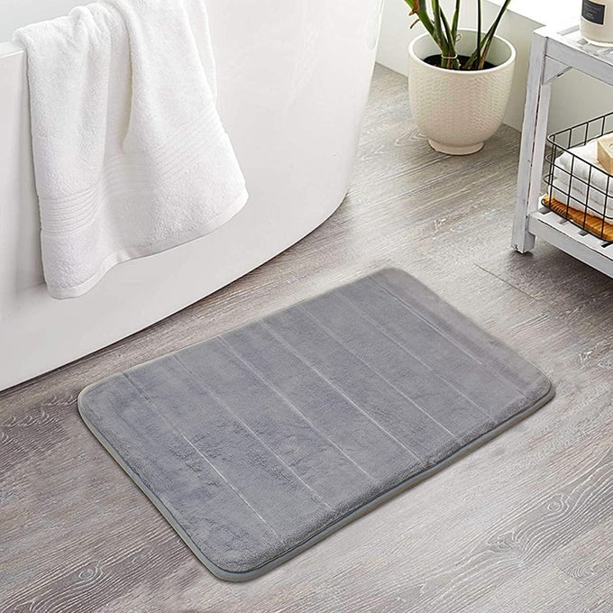 WATER SOAKING ABSORBENT SOFT MEMORY FOAM MAT BATH RUG ANTISLIP HOME BATHROOM ENTRANCEWASHABLE NON SLIP BACKING DOOR MATS FOR BATHROOM FLOOR RUGFOOT MAT FOR OUTSIDE 80 50 CM