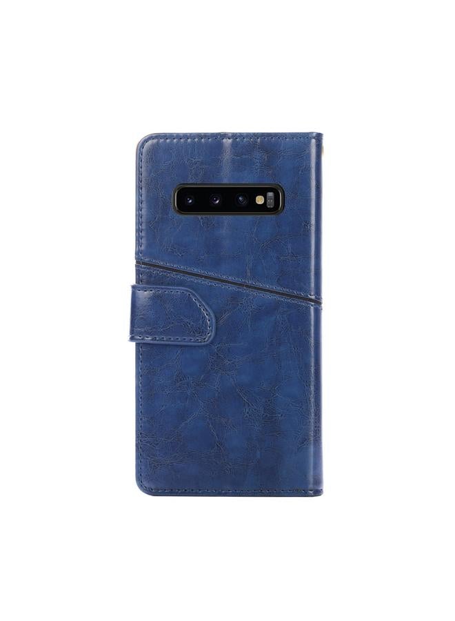 S-TOP Case For Samsung Galaxy S10+ Geometric Stitching Horizontal Flip TPU + PU Leather Case with Holder & Card Slots & Wallet - Image 3