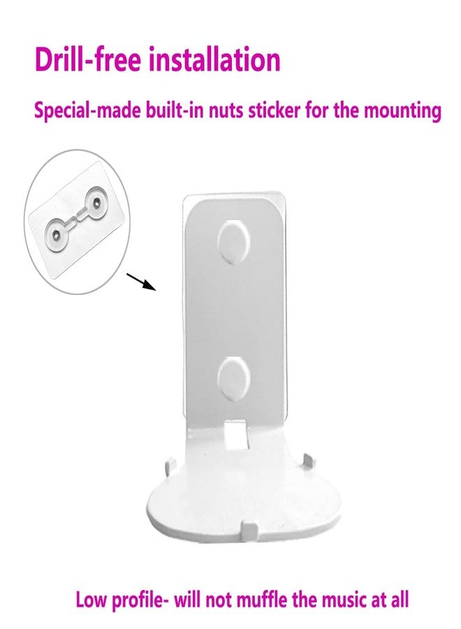EMAQUIN Wall Mount Pair (2 Pieces) for Sonos Roam / Sonos Roam SL Speakers (Compatible with Sonos Roam and Sonos Roam SL, Wall Mount Pair, White) - Image 4