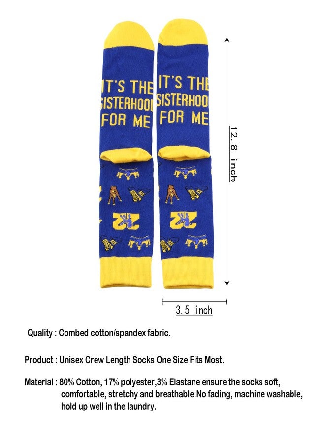 WCGXKO Sorority Inspired Gift Graduation Socks For Women Sorority Merchandise (FOR ME 22 S) - Image 2