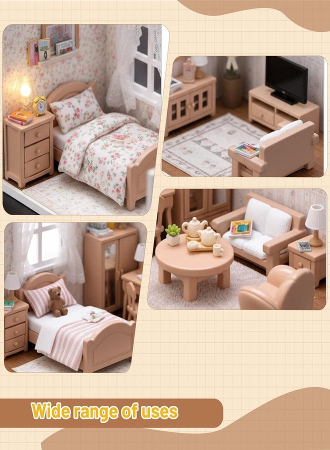BharatBazaar Miniature Decorative Items, 7PCS Miniature Toys Set for Decorative Items for Living Room, Resin Showpieces for Home Decor, Car Dashboard Decoration - Image 2