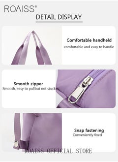 roaiss Women Foldable Travel Bag Short Trip Handbag with Large Capacity Perfect for Travel Maternity and Business Ideal for Storing and Organizing Luggage and Gym Essentials  - Image 5