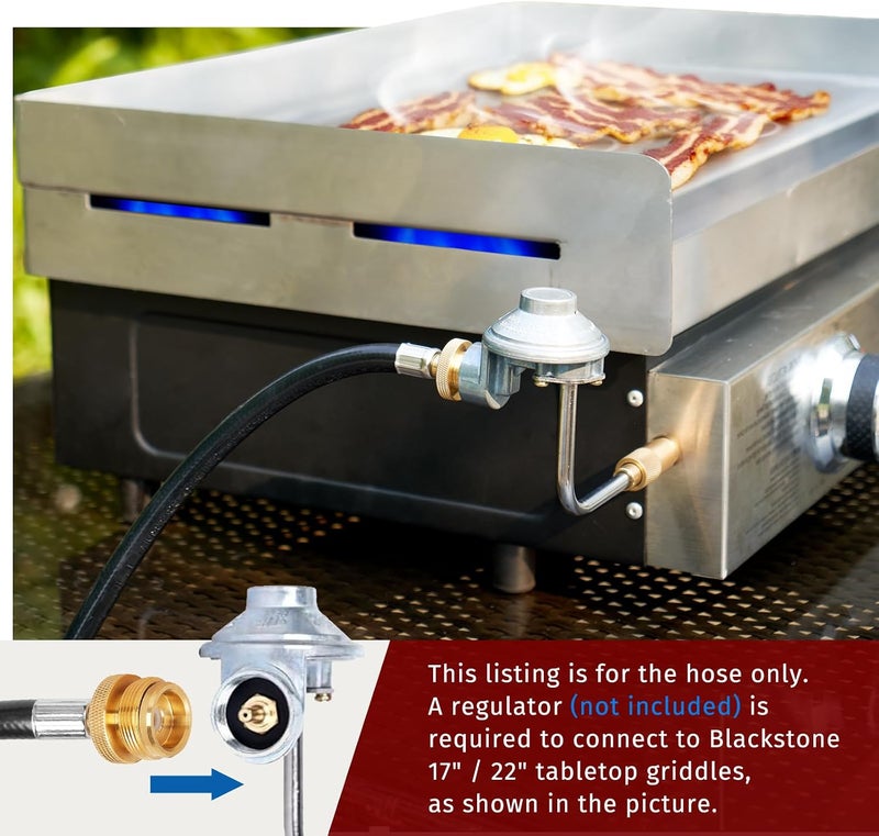 شاين ستار SHINESTAR 6 FT Propane Adapter Hose - Compatible with Coleman Stove, Weber Q Grill, Mr. Buddy Heater & More - Connects 1 lb Portable Appliances to 20 lb Tanks - Image 4