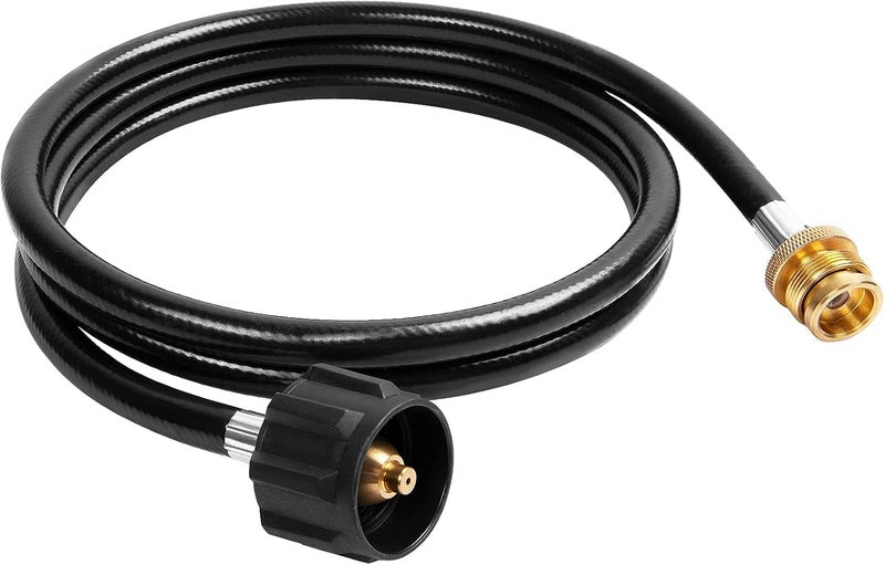 شاين ستار SHINESTAR 6 FT Propane Adapter Hose - Compatible with Coleman Stove, Weber Q Grill, Mr. Buddy Heater & More - Connects 1 lb Portable Appliances to 20 lb Tanks - Image 1