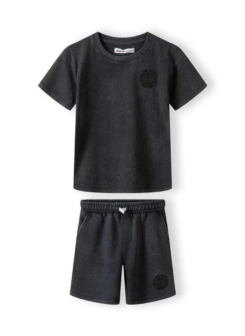 MINOTI Boy’s Two-Piece Set with Printed T-Shirt and Shorts - Image 2