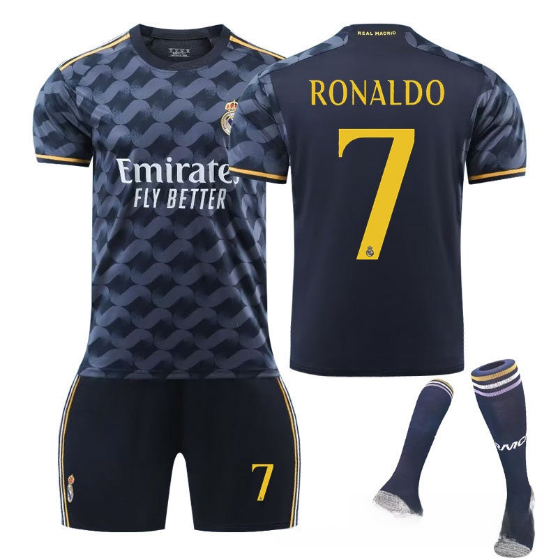 Generic Youth Real Madrid Away Jersey Kit 7 C Luo socks