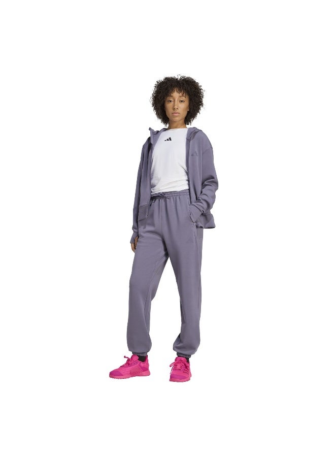 Adidas D4T Knit Pant Purple Training Pants For Women XS - Image 5