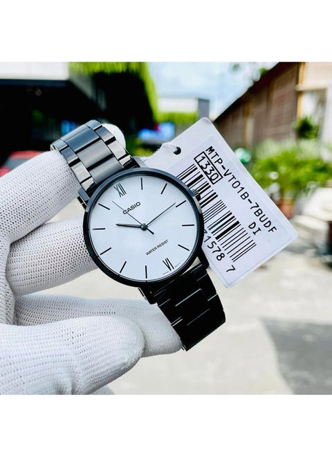 Stainless Steel Analog Watch MTP-VT01B-7BUDF