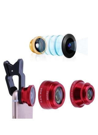 3 in 1 Wide Angle Macro Fisheye Lens Kit for iPhone for Samsung All Smartphones HD Optical Glass 067x Clip On Mobile Phone Camera Lenses for Close Up Photos Landscapes and Group Shots - pzsku/ZB0DD2D3F2150DAED97C8Z/45/1747663646/a118f8c4-2d32-4a2c-bfd4-fcafac2f8672