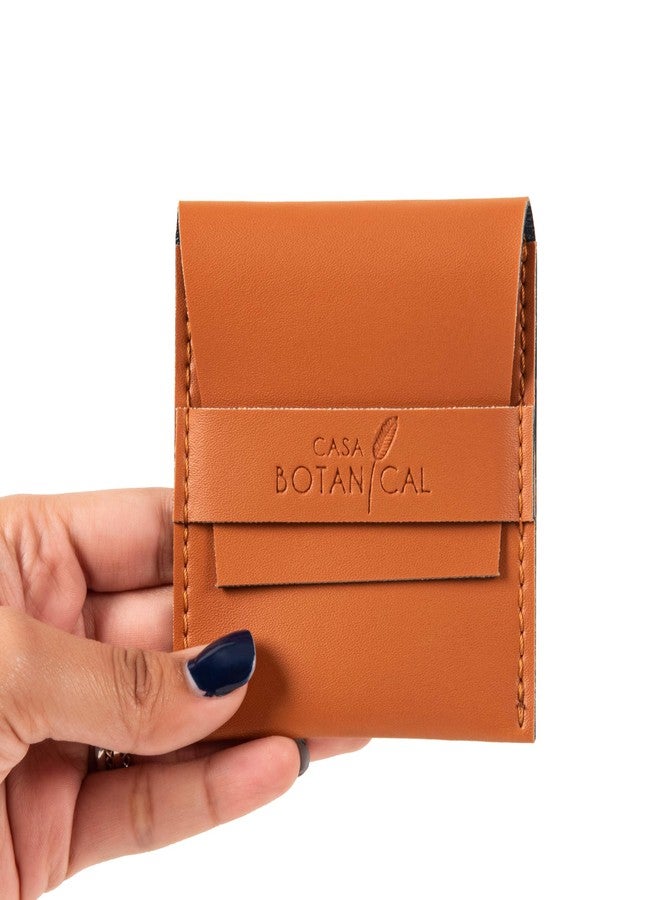 Casa Botanical Leather Pouch, Pocket Cosmetic Bag for Women, Waterproof Makeup Bags, Travel Organizer for Coin Purse, Lipstick, Headphones, Jewelry Accessories - Small Pouches - Image 3