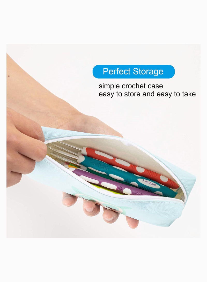 SYOSI Crochet Hook Longer Ergonomic Crochet Hook Set Smooth Soft Grip Handles Crochet Needles Knitting Needles For Arthritic Hands Beginners And Experienced Crocheter 9 Pieces - Image 2