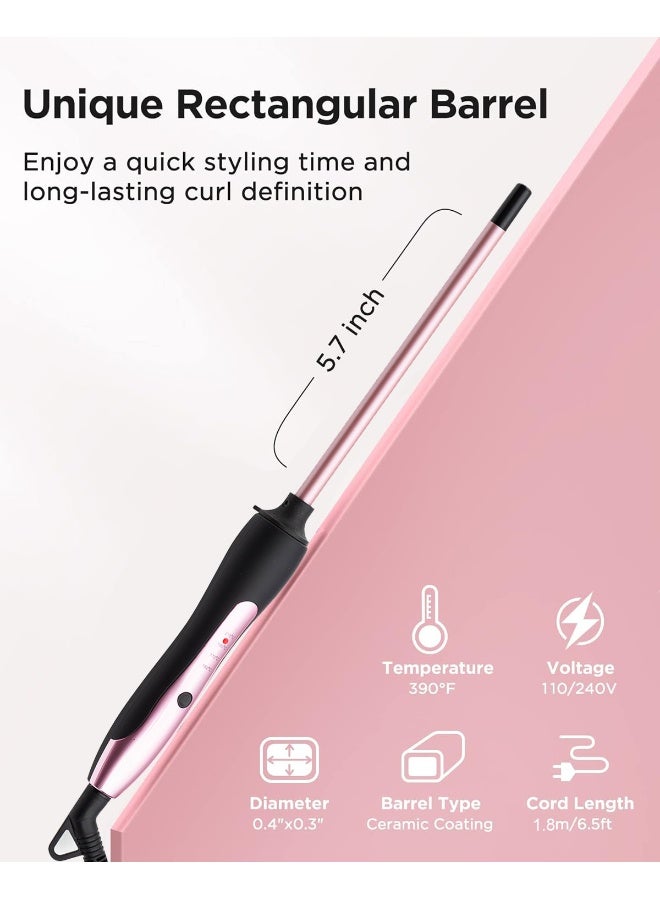 NeeMee 9mm Small Curling Iron - Woolen Spiral Thin Barrel Electric Curling Wand - Image 5