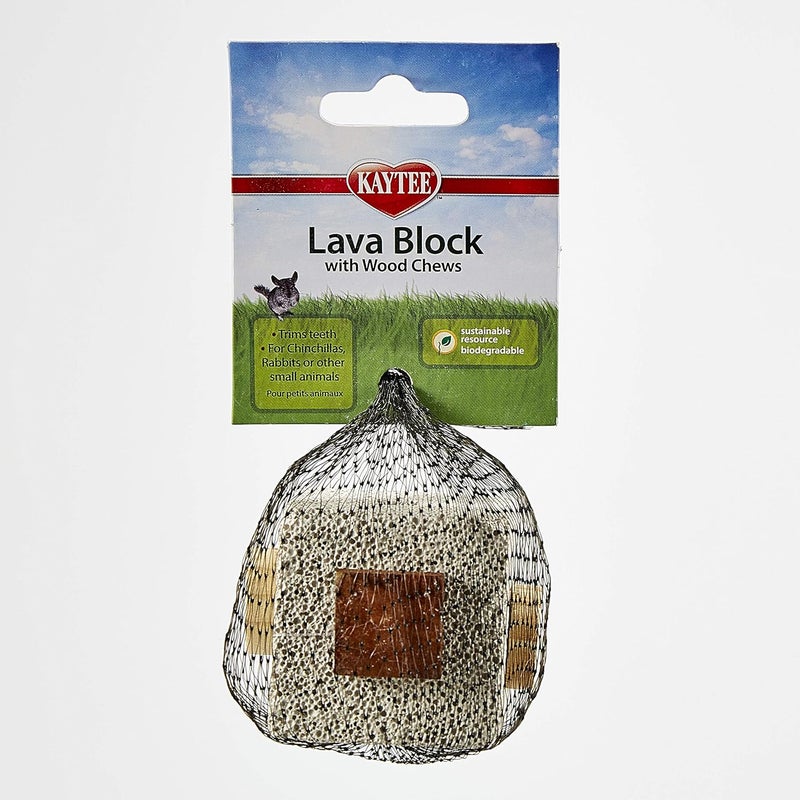 Kaytee Consistent single item quality Kaytee Lava Block Chew Toy Light & heavy use compatible - Image 1