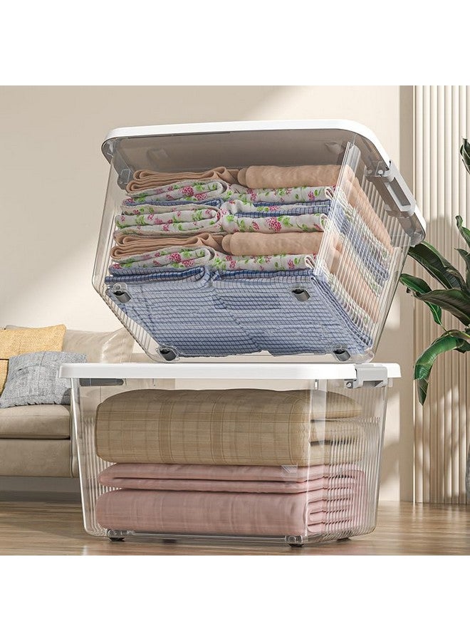 KREPS Clear Plastic Storage Box/Bins, Container with Latches and Lid, Stackable Storage, Heavy Duty Material (ALL SIZE COMBO, PACK OF - 1) - Image 5