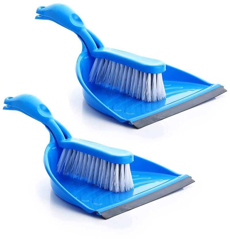 LIPSA ENTERPRISEustpan Set with Brush Dust Collector Pan Broom with Dust Pan Supadi Unbreakable Virgin Plastic Brush Set with Dustpan with Long Handle Multipurpose Cleaning Tool for Home Office 2