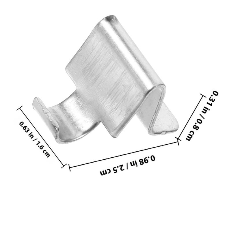 Metal Shelf Clips 10 Pack Heavy Duty Kitchen Cabinet Shelf Supports With 8mm Thickened S Hook - Image 3