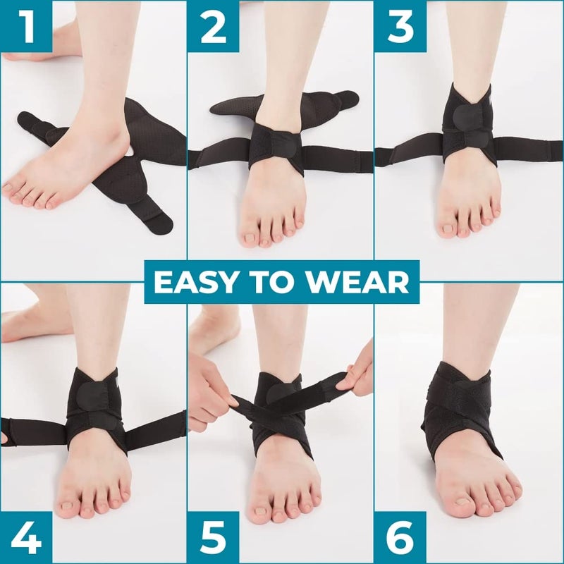 Bodyprox Ankle Support Brace Breathable Neoprene Sleeve Adjustable Wrap - Image 4