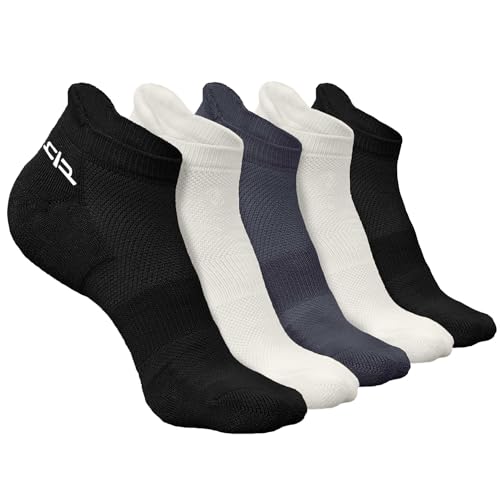 HEELIUM Men's Bamboo Socks | Ankle Length | Ultra-Soft & Sweat-Wicking | Cushioned Sole With Anti-Bacterial Finish, Assorted - Image 1