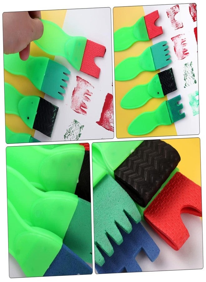Brille Bee 4Pc Foam Brush Set with Kids Design – Fun and Easy Painting for Little Artists - Image 3