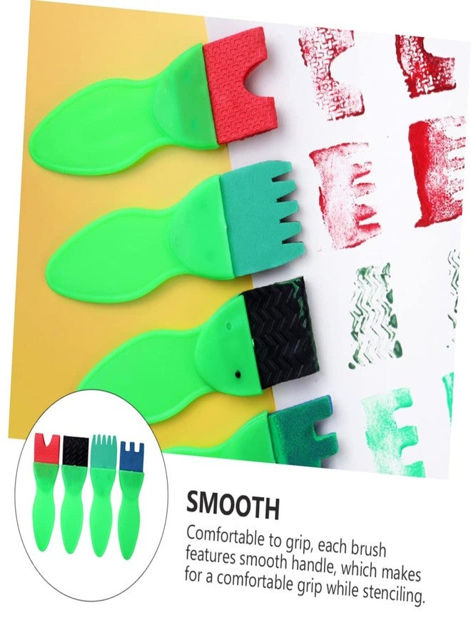 Brille Bee 4Pc Foam Brush Set with Kids Design – Fun and Easy Painting for Little Artists - Image 2