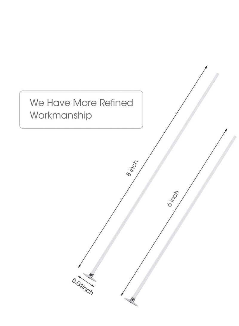 KASTWAVE 200 PCS Cotton Candle Wicks for Candle Making, 6 Inch and 8 Inch Long, Candle Wicks for Soy Wax with 200 PCS Candle Wick Stickers, 1PCS Centering Device, Candle Making Kit - Image 4