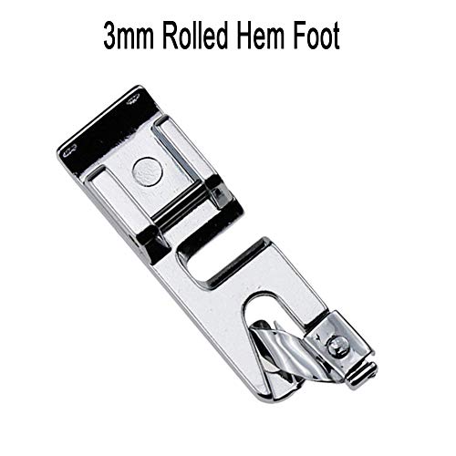 Stormshopping 3Pcs Narrow Rolled Hem Sewing Machine Presser Foot Set (3mm, 4mm and 6mm) for All Low Shank Snap-On Singer, Brother, Babylock, Euro-Pro, Janome, Kenmore, White, Elna Sewing Machines - Image 4