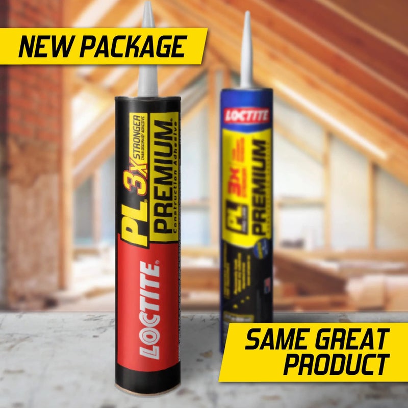 Loctite PL Premium Polyurethane Construction Adhesive, 10 fl oz Cartridge, 6 Pack - Versatile Construction Glue for Wood, Concrete, Stone, Metal & More - Image 4