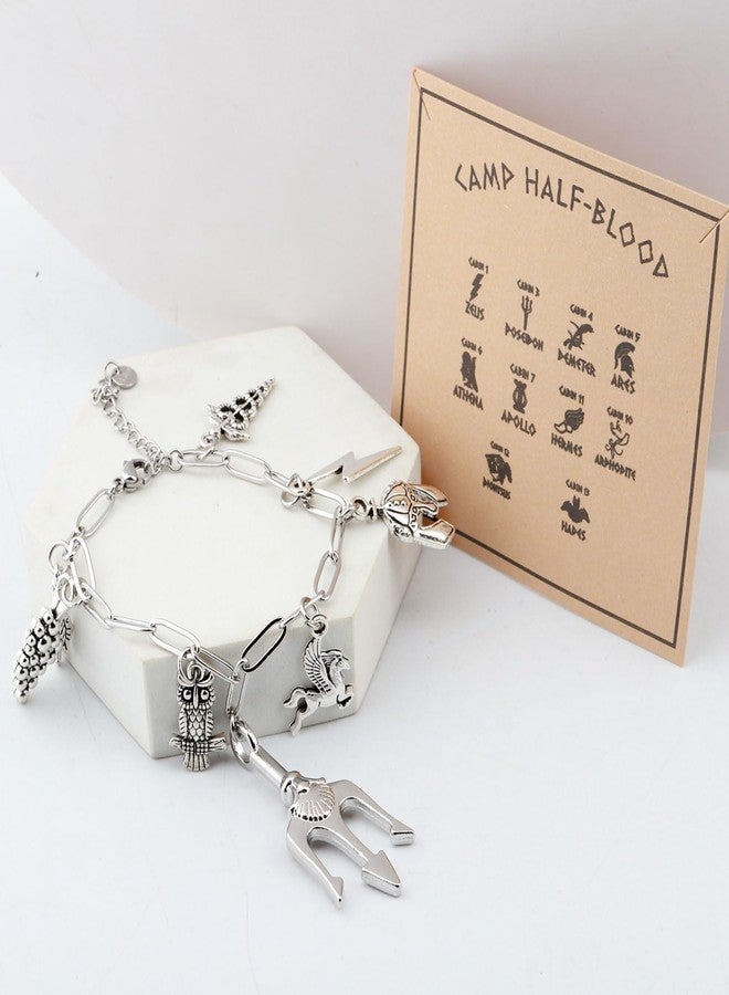 MAOFAED Greek God and Goddess Paperclip Bracelet, Greece Mytholgoy Gift, Book Lover Gifts(camp halflink) - Image 3
