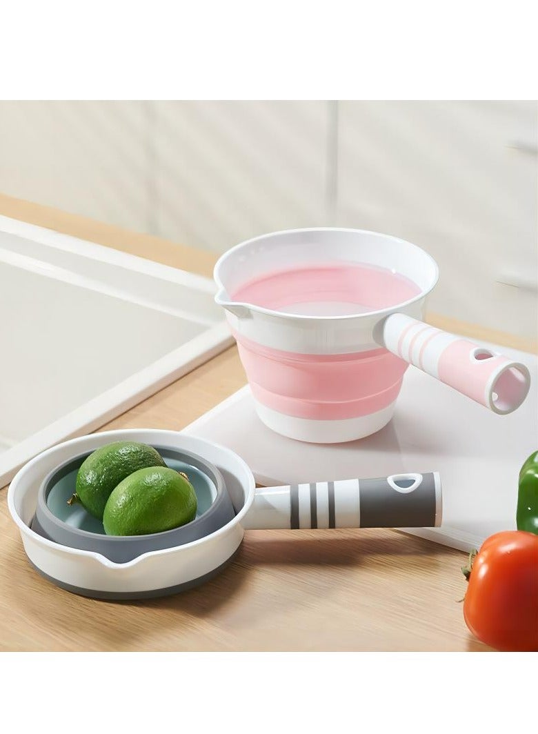 Generic Folding Water Ladle, Collapsible Water Dipper, Folding Water Scoop,Portable Water Spoon for Kitchen Bathroom Garden（Pink）  - Image 5