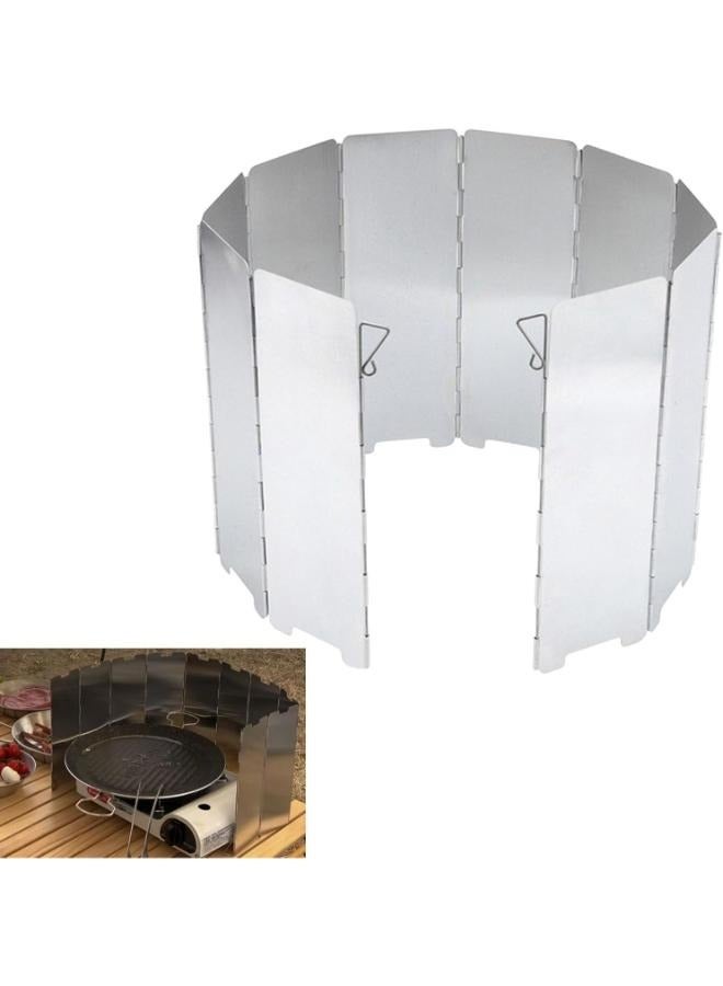 Wind Protection Gas Stoves, Wind Protection, Camping Stove, Easy to Carry, Lightweight, Removable Design, for Camping, Picnics, Hiking, Backpacking
