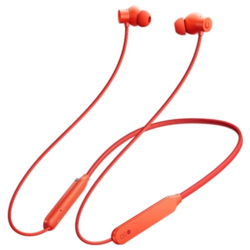 Neckband Pro للتنقل اليومي والاستخدام المكتبي، معدن مطلي بالسيليكون، برتقالي، 50 ديسيبل ANC مع قرص ذكي وبطارية تدوم 37 ساعة - Image 2