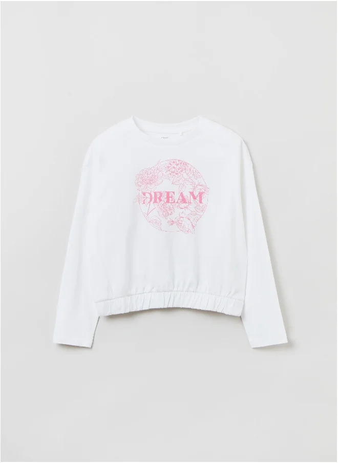 Ovs OVS Long-Sleeved T-Shirt With Flowers Print