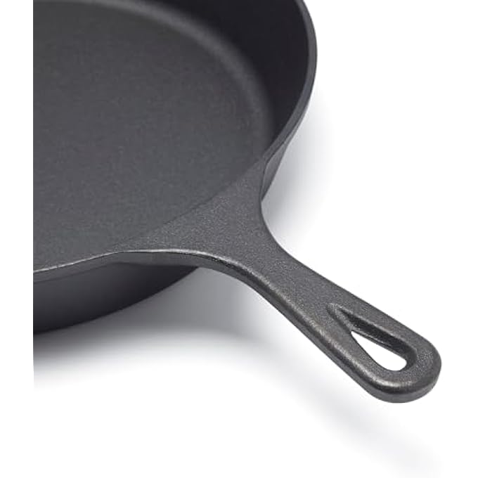 سيمبلي كيتشن مقلاة من الحديد الزهر 30 سم باللون الأسود - Image 3