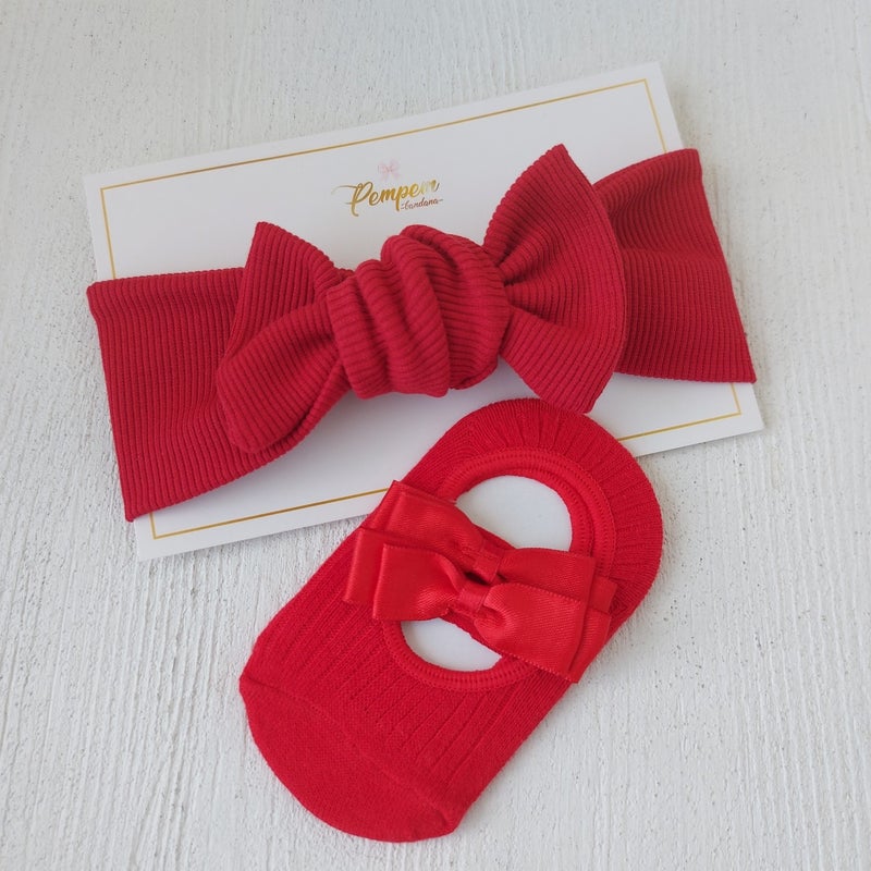 Pempem Bandana Baby Girl Bandana Socks Set 