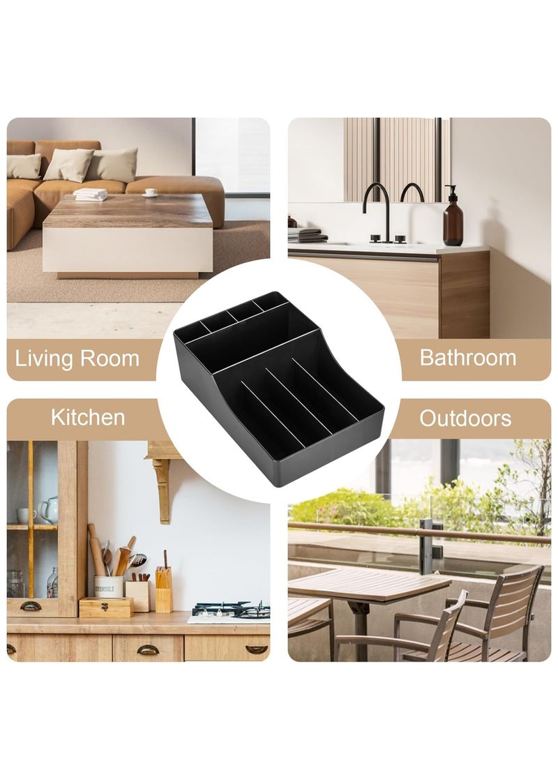 منظم محطة القهوة للكونتر، صندوق تخزين متعدد الوظائف لإكسسوارات ركن القهوة وحامل تخزين الشفاطات - Image 4