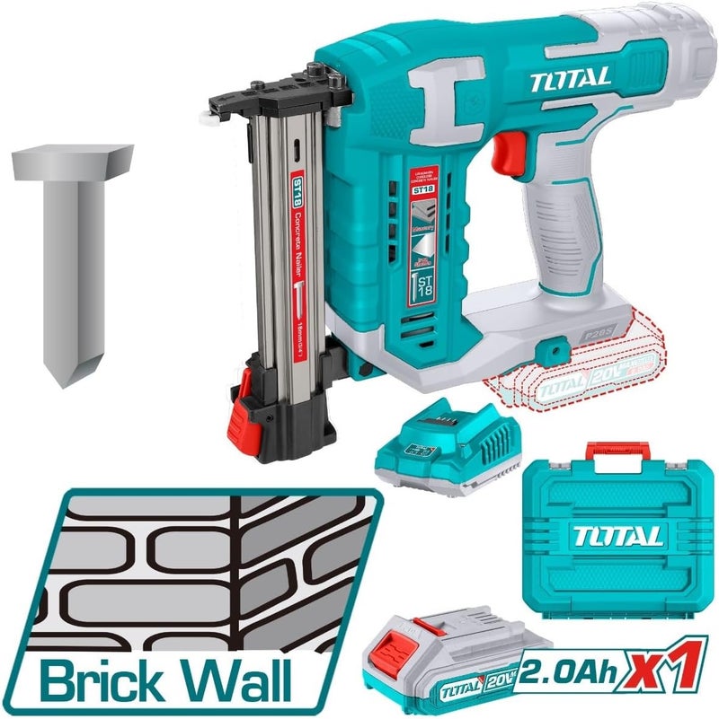 TOTAL 20V Cordless Brick Nailer & Staple Gun - Image 1