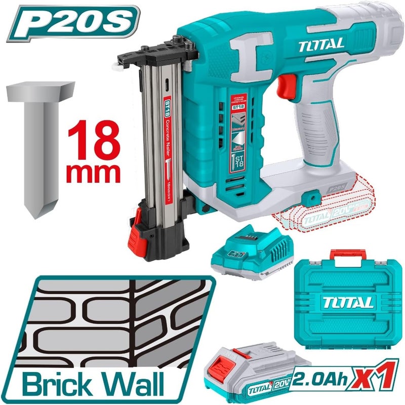 TOTAL 20V Cordless Brick Nailer & Staple Gun - Image 2