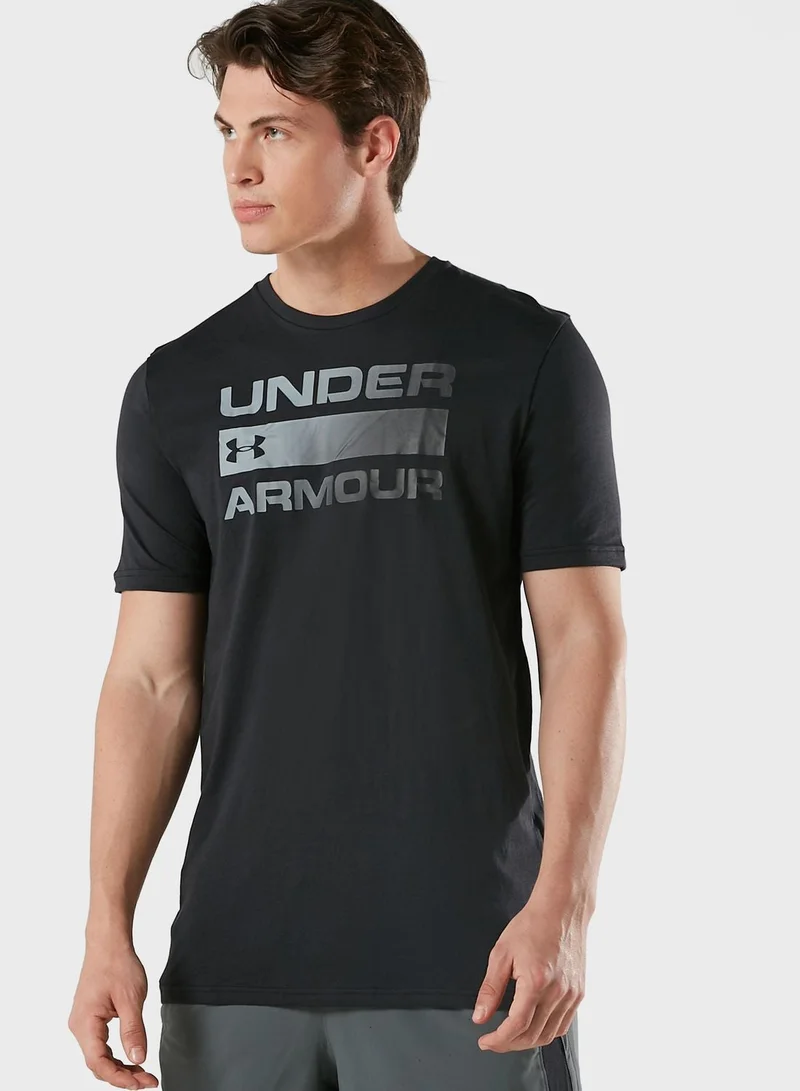 UNDER ARMOUR Team Wordmark Printed T-Shirt