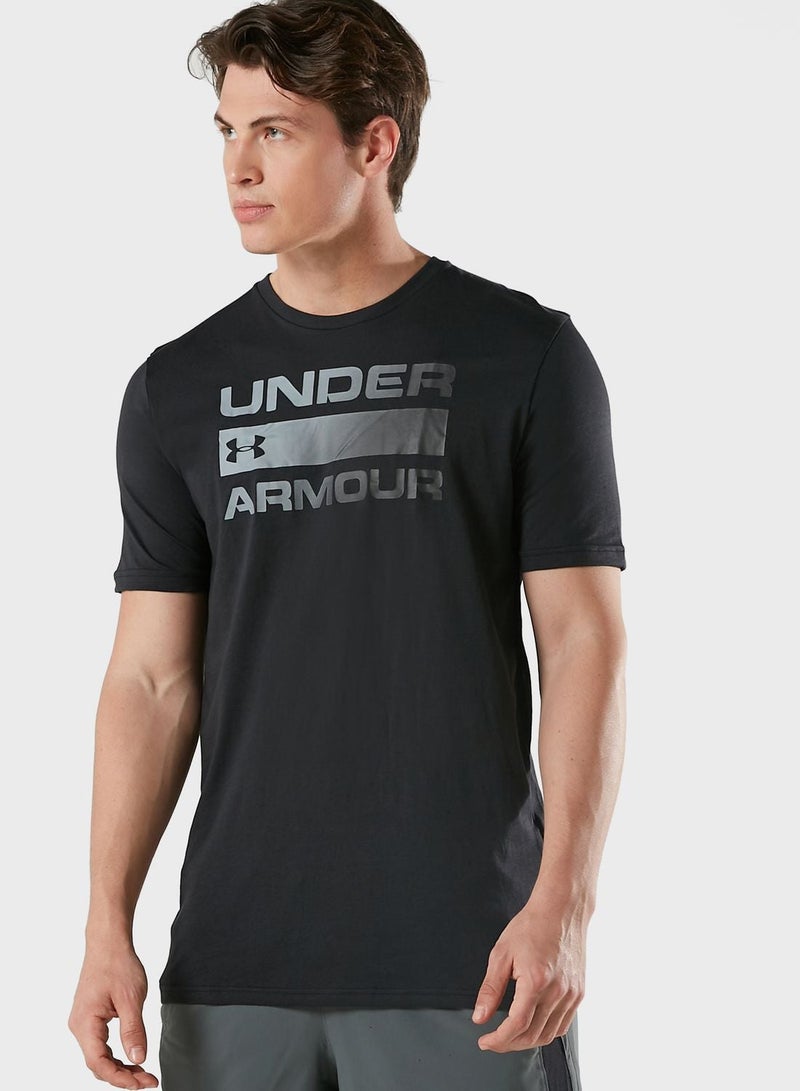 UNDER ARMOUR Team Wordmark Printed T-Shirt - Image 1