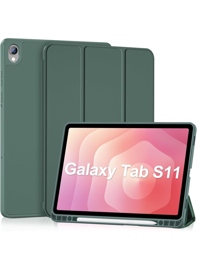 Case for Galaxy Tab S11 2025 11 inch Built-in S Pen Holder, Hybrid Cover with Soft TPU Back for Galaxy Tab S11 11" (SM-X730/ X730N/ X736) - Image 1