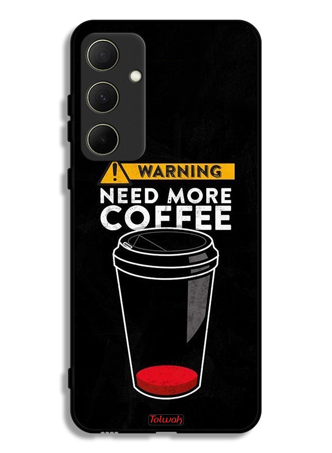 Tolwak Samsung Galaxy A35 5G Protective Case Cover Need More Coffee - Image 1